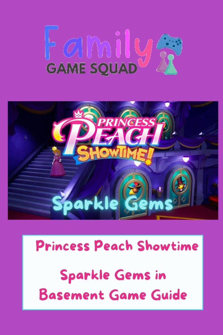 Princess Peach Showtime Sparkle Gems In Basement Game Guide