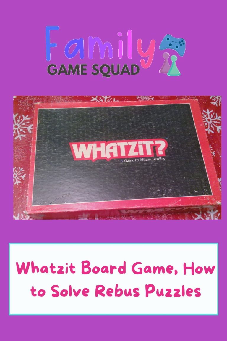 Whatzit Board Game, How to Solve Rebus Puzzles