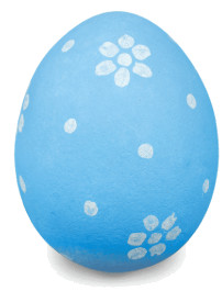 Light Blue Easter Egg