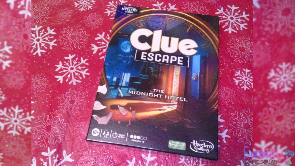 Clue Escape Room the Midnight Hotel Board Game box