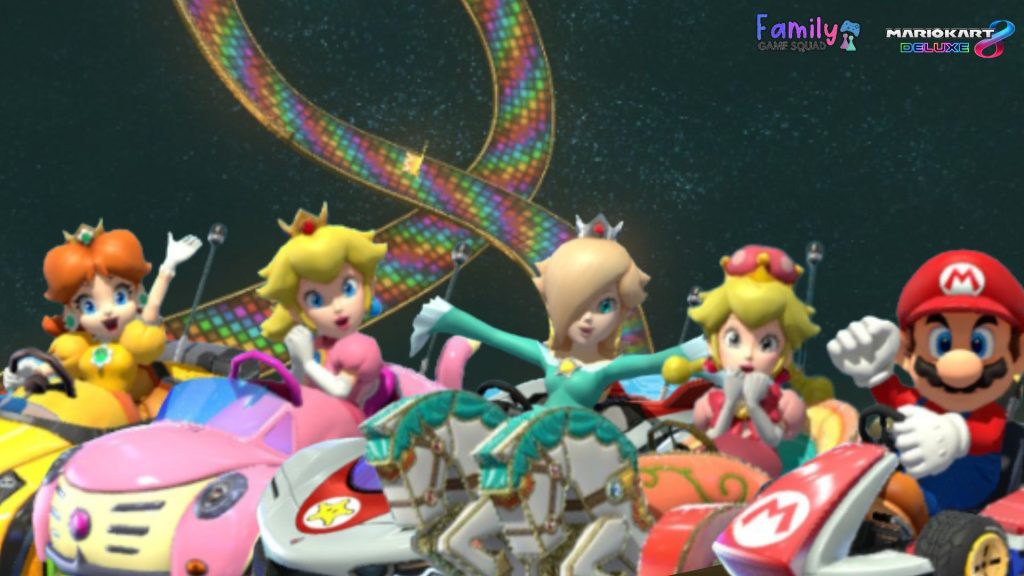 Family Game Squad Family Five in Mario Kart 8 Deluxe
