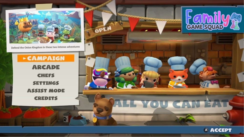 Family Game Squad Family Five in Overcooked