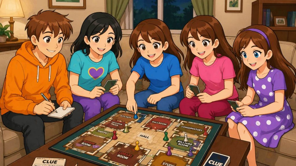 Family Game Squad Playing a Board Game Image
