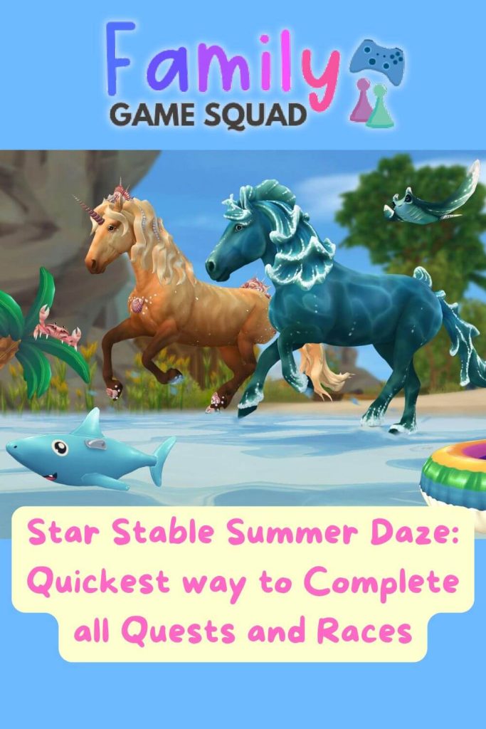 Star Stable Summer Daze Quickest way to Complete all Quests and Races