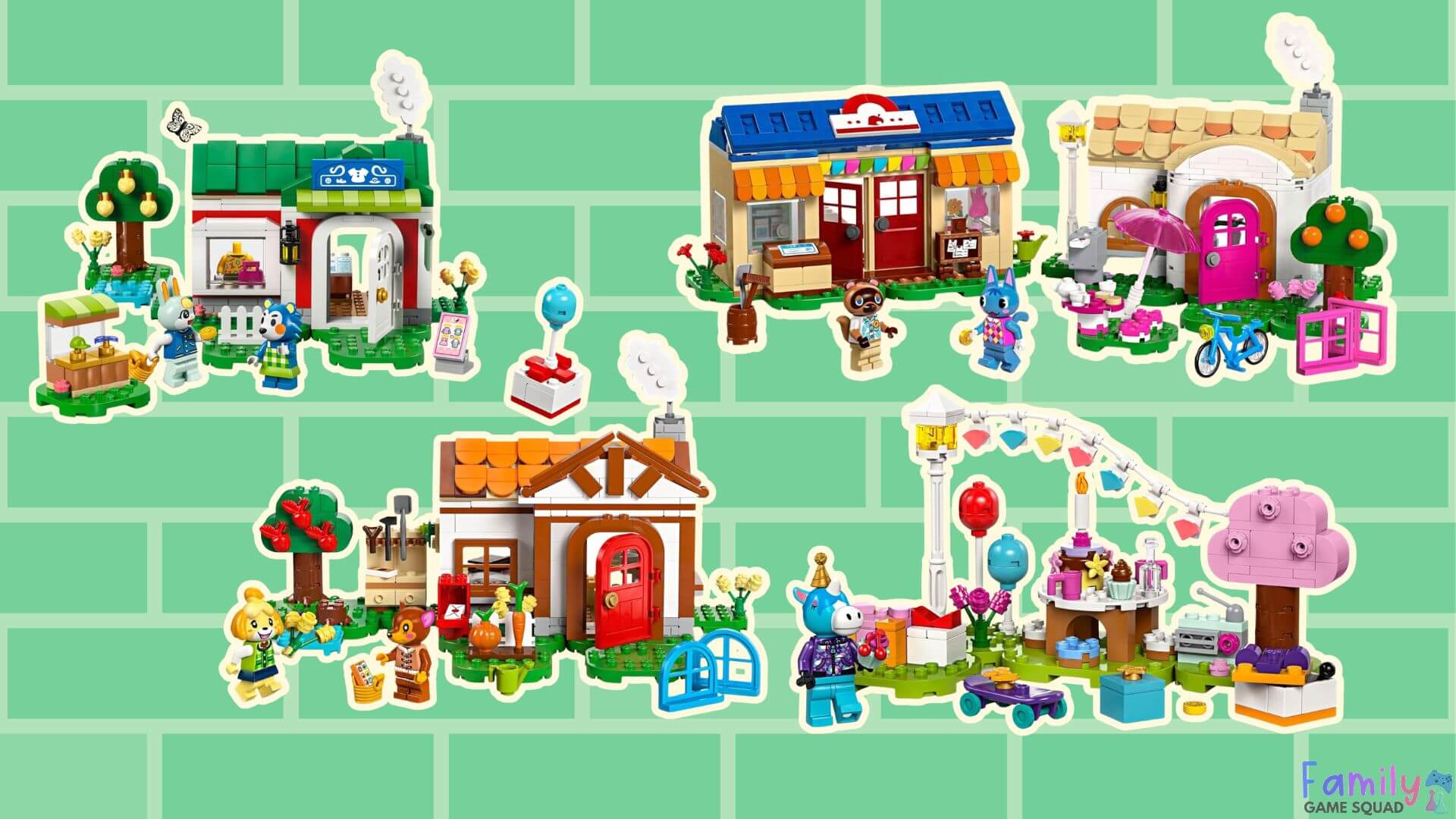 Family Game Squad Animal Crossing Gift Guide LEGO Image