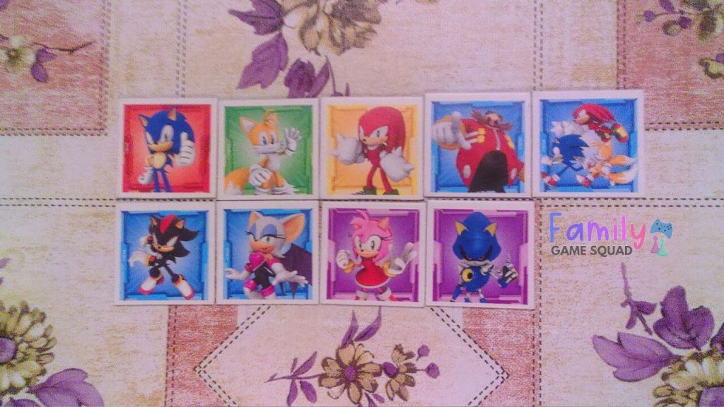 Sonic Memo character cards