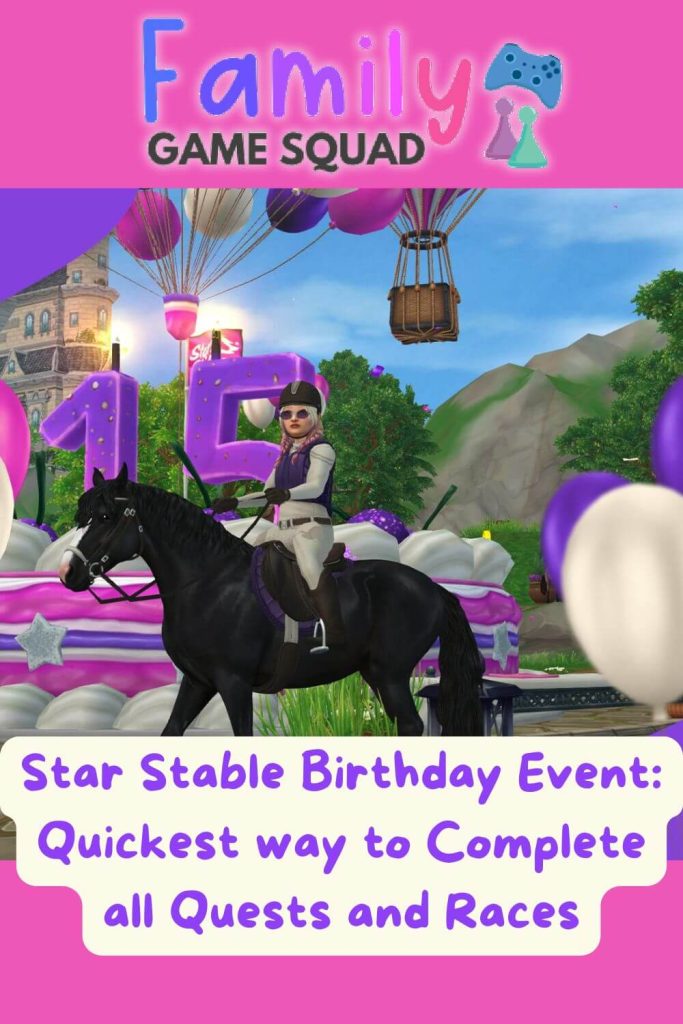 Star Stable Birthday Event Quickest way to Complete all Quests and Races