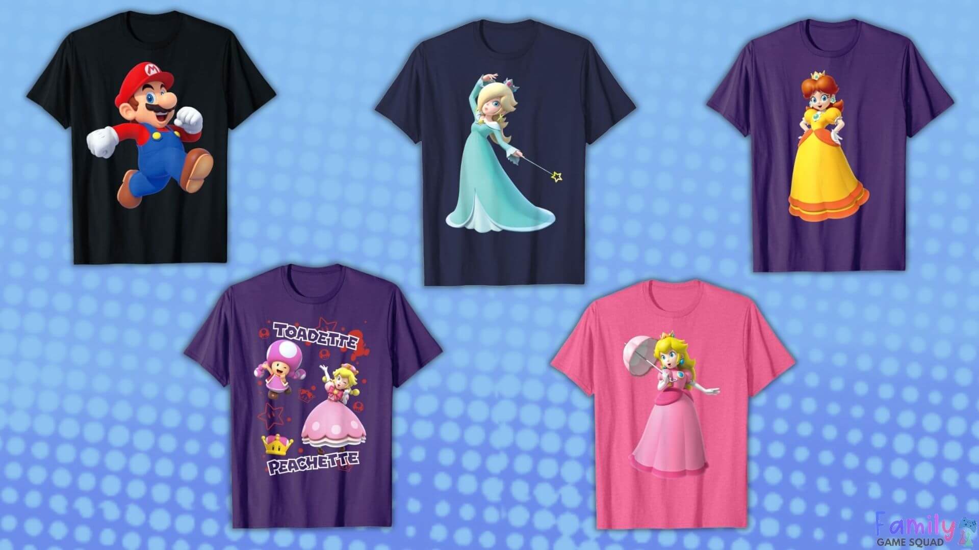 Family Game Squad Mario Gift Guide apparel Image